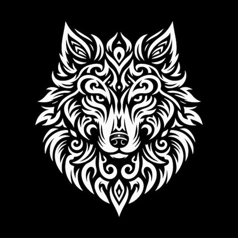 Wolf logo template | Premium Vector #Freepik #vector #nature #dog #business #sign Iron Man Artwork, Animal Stencil Art, Cricut Animals, Nature Dog, Typography Tshirt Design, Wolf Logo, Animal Tattoo Ideas, Geometric Wolf, Android Wallpaper Dark