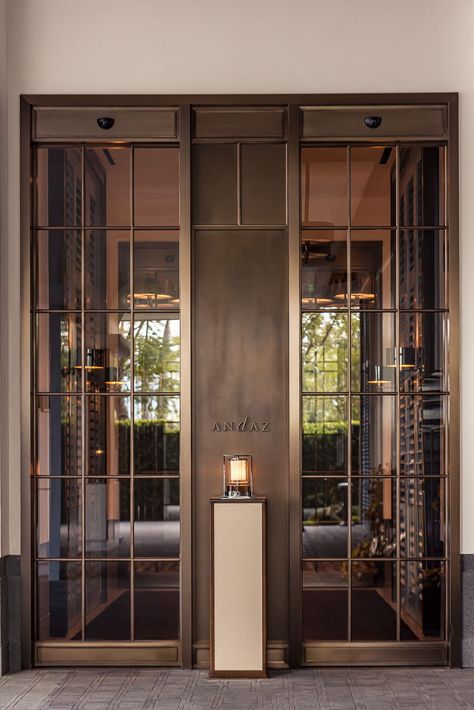 Hotel Door, Hotel Entrance, Lobby Design, Entrance Design, Design Hotel, Facade Design, Hotel Design, Restaurant Interior, Office Interior Design