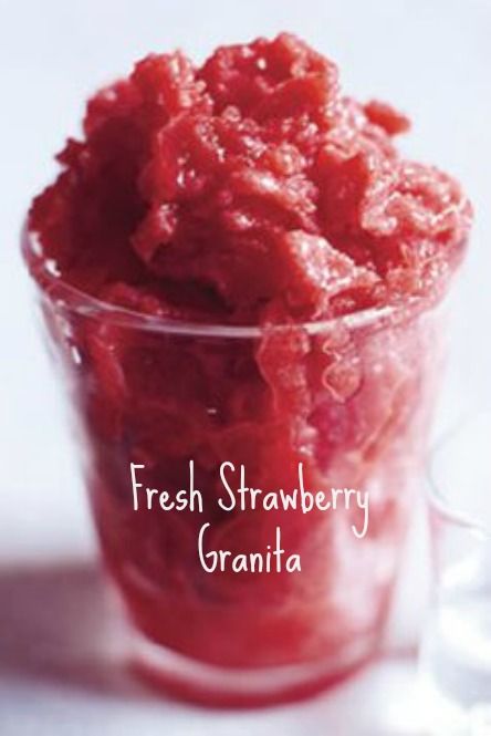 Fresh Strawberry Granita Recipe  | whatscookingamerica.net  | #strawberry #granita Strawberry Granita, Sugary Desserts, Magazine Recipe, Granitas, Granita Recipes, Springtime Recipes, Recipes Strawberry, Italian Dessert, Strawberry Desserts