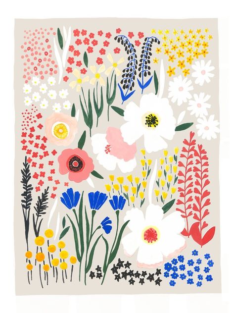 Art Prints | Artfully Walls Pintura A Guache, Anemone Garden, Kunstjournal Inspiration, Animal Illustrations, Oita, Etsy Art Prints, Art Et Illustration, Floral Tea, Floral Prints Art