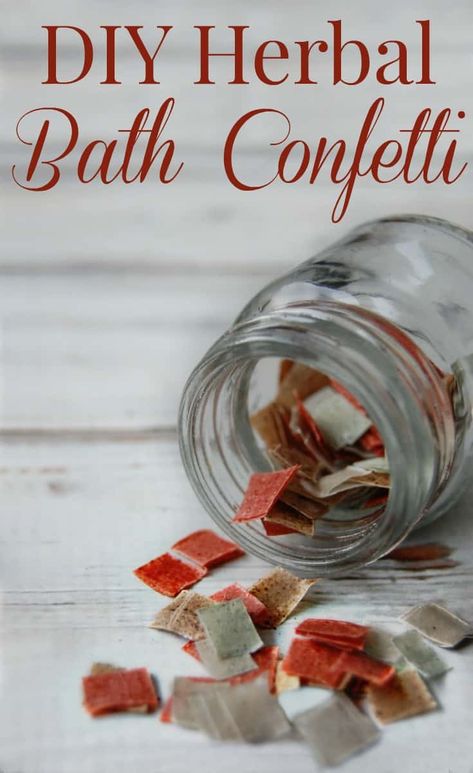 Bath Confetti, Herbal Diy, Natural Beauty Treatments, Natural Beauty Recipes, Boho Lifestyle, Diy Kosmetik, Natural Beauty Diy, Herbal Bath, Diy Bricolage