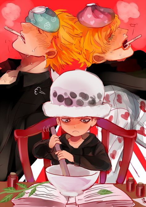 Donquixote Family, One Piece Fan Art, One Piece Meme, Fairy Tail Manga, One Piece Ship, One Piece Funny, One Peice Anime, Trafalgar Law, One Piece Images