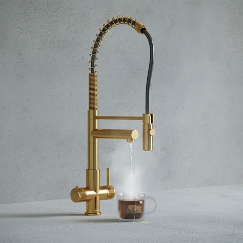 Hanstrom Flex Touch: Boiling Water Tap | Verana – Veranahome Contemporary Traditional Kitchen, Soap Dispenser Kitchen Sink, Brass Kitchen Tap, Boiling Water Tap, Composite Sinks, Butler Sink, Ceramic Sinks, Kitchen Mixer Taps, Brass Kitchen