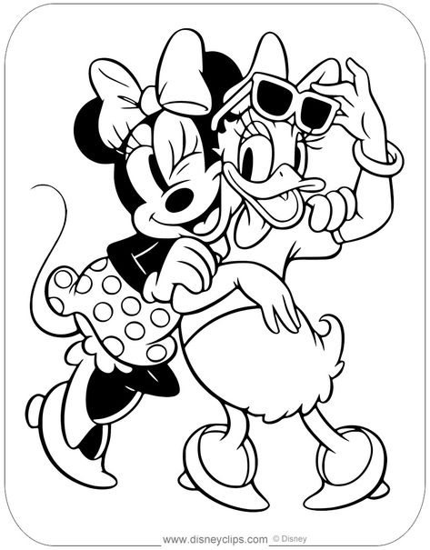 Minnie Mouse Birthday Coloring Pages, Mini Mouse Coloring Page, Minnie Mouse Colouring Printables, Minnie Mouse Mandala, Minnie Y Daisy, Cartoon Coloring, Disney Classics, Daisy Duck, Cartoon Coloring Pages