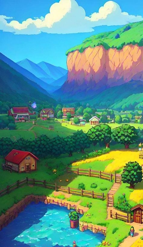 Wallpaper Stardew Valley, Stardew Valley Wallpaper Iphone, Stardew Valley Wallpaper, Stardew Valley Tips, Stardew Valley Farms, Star Valley, Stardew Valley Fanart, Cute Blue Wallpaper, Cool Pictures For Wallpaper