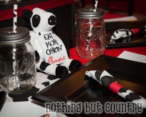 Barnyard Bash - Chik-Fil-A Cow - Eat More Chicken Chik Fil A Cow, Chick Fil A Birthday, Eat Mor Chikin, Sibling Birthday Parties, Barnyard Bash, Eat More Chicken, Cow Birthday Parties, Cow Photos, Cow Birthday