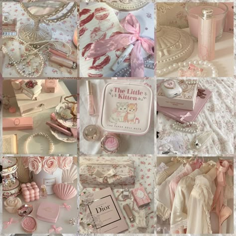 Coquette Lifestyle Aesthetic, Aesthetic Pink Moodboard, Dollette Aesthetic Pink, Pink Candles Aesthetic, Pink Mood Board Aesthetic, Pink Moodboard Aesthetic, Coquette Aesthetic Pictures, With Love Aesthetic, Moodboard Coquette