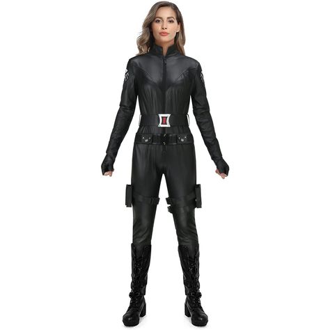 Avengers Natasha, Black Widow Halloween Costume, Widow Costume, Avengers Black Widow, Black Widow Costume, Costume Bodysuit, Space Costumes, Jumpsuit Costume, Fancy Ball