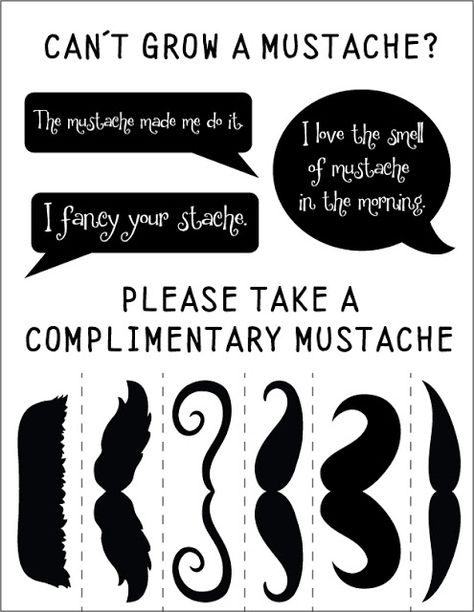 FREE PRINTABLE from Scrap'N'Fonts Movember Mustache, Cycling Tattoo, Moustache Party, Growing A Mustache, Mustache Party, I Fancy You, Freebie Friday, Library Displays, Moustaches