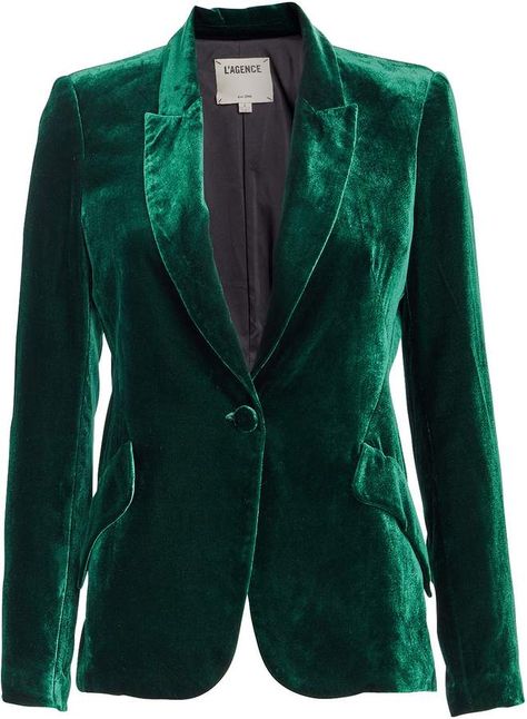 Fall Shopping Outfit, Dark Green Blazer, Fall Shopping List, Green Velvet Blazer, Outfits Nyc, Trendy Coat, Fashion To Figure, Classic Blazer, Velvet Blazer