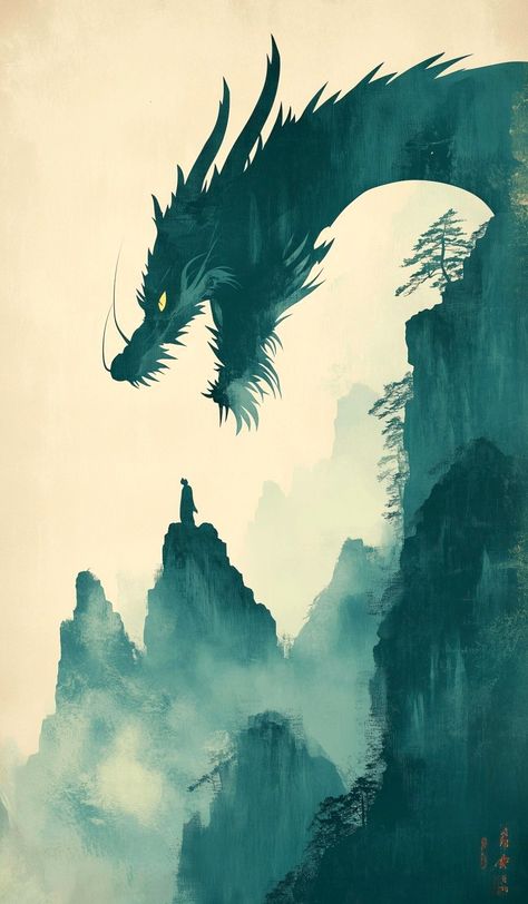 Green Chinese Dragon Aesthetic, Green Samurai, Samurai Dragon, Dragon Poster, Dragon Wallpaper, Japanese Dragon Tattoo, Chinese Wallpaper, Adidas Wallpapers, Dragon Warrior