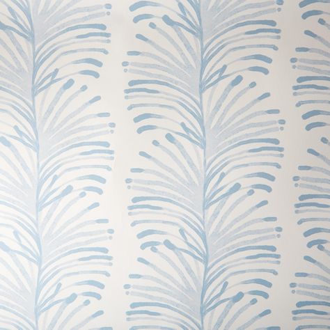 Sample - Pepper Emma in Blue Wallpaper | Chairish Matchbox House, Bathroom Wallpaper Modern, Pepper Home, Affordable Wallpaper, Blue And White Wallpaper, Hallway Wallpaper, Coastal Wallpaper, Friends Wallpaper, Wallpaper Rolls