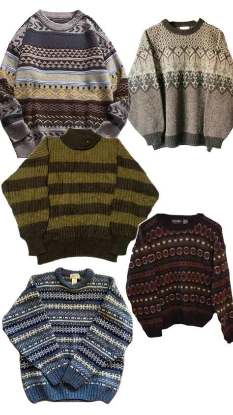 Grampa Sweater Outfits, Eclectic Grandpa Outfits, Winter Layering Outfits Men, Grandpa Sweater Outfit Men, Coastal Grandpa Outfits, Grandpacore Aesthetic, Grandpa Core Aesthetic, Thrifting Moodboard, Grandpa Sweater Aesthetic