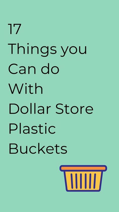 Dollar Tree Garden Ideas Diy Projects, Lego Faces, Dollar Tree Baskets, Bucket Ideas, Dollar Store Diy Organization, House Organization, Home On A Budget, Store Hacks, Dollar Store Hacks