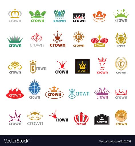 Crown Logos, All Car Logos, Crown Vector, Car Brands Logos, The Godfather Part Ii, Crown Logo, Vector Logos, Car Brand, Logo Collection