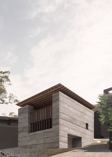 Morq Architects, Morq Architecture, House Design Architecture, Rammed Earth Homes, Concrete Houses, Minimal House Design, Concrete House, Architecture Studio, Facade Architecture