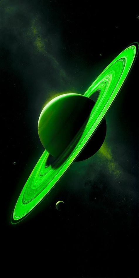 Green Planet Wallpaper, Iphone Wallpaper Planets, Outer Space Wallpaper, Decent Wallpapers, Photography Iphone, Qhd Wallpaper, Android Wallpaper Art, Green Galaxy, Space Phone Wallpaper