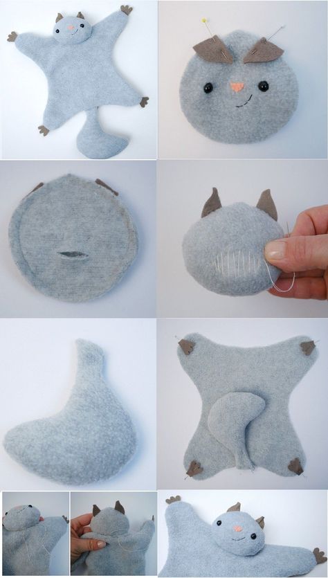 Pola Topi, Diy Plush Toys, Felt Animal, Cute Sewing Projects, Diy Socks, Sock Crafts, Animal Sewing Patterns, Fabric Christmas Ornaments Diy, Plushie Patterns