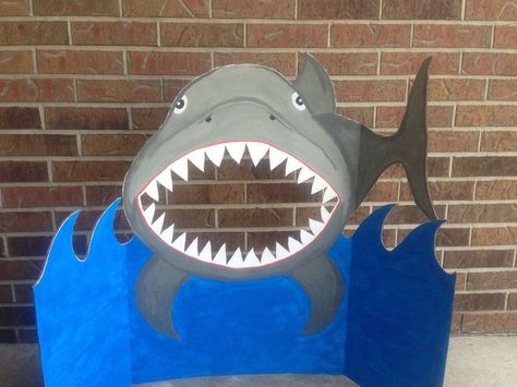 Picture Booth, Shark Birthday Party, Folding Origami, Ocean Party, Beach Themed Party, Sea Decor, Under The Sea Theme, Shark Party, Beach Birthday