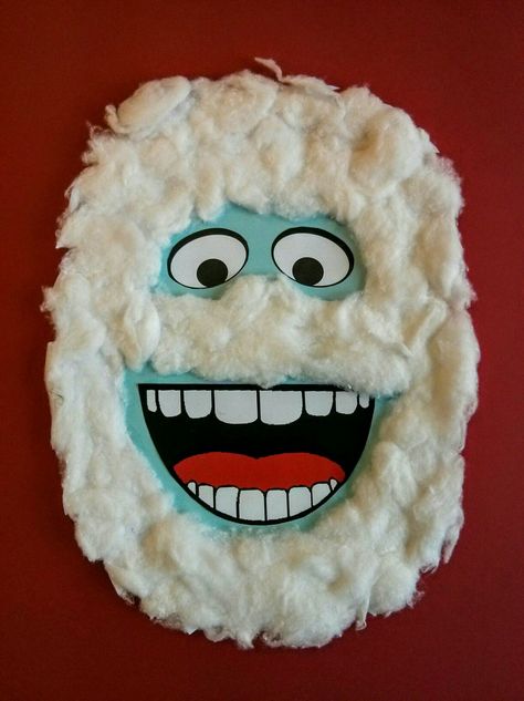 Yeti Preschool Craft, Yeti Art Projects For Kids, Abominable Snowman Craft, Yeti Craft, Homeroom Activities, Abominable Snowman Monsters Inc, Snowman Crafts For Kids, Snowman Games, Beginners Art