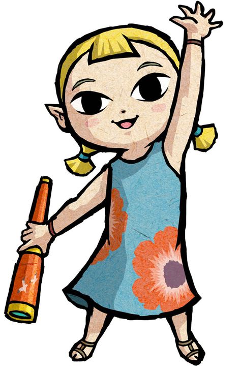 Aryll - The Legend of Zelda: The Wind Waker HD Outset Island, The Wind Waker, Hyrule Warriors, Wind Waker, Fire Emblem Awakening, Zelda Art, Younger Sister, Twilight Princess, The Legend Of Zelda