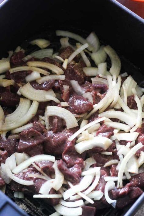 Air Fryer Liver, Air Fryer Liver And Onions, Air Fryer Beef Liver, Beef Liver Recipes How To Cook, Beef Liver And Onions Recipe, Gyros With Tzatziki Sauce, Beef Gyros, Liver And Bacon, Liver Pate Recipe