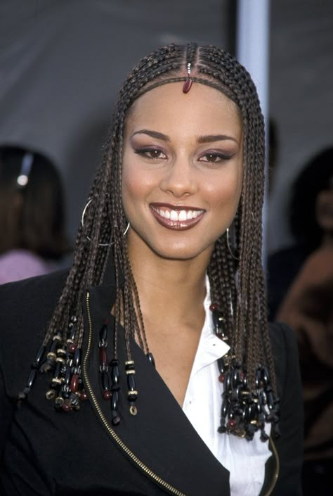 Alicia Keys' Most Head-Turning Hairstyles Of All Time | The Huffington Post Alicia Keys Hair, Alicia Keys Family, Braided Protective Styles, Alicia Keys Hairstyles, Musical Couple, Alicia Keys Braids, Ghana Braids Hairstyles, Hairstyle Braided, Braids Kids