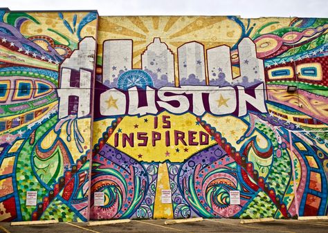 Houston Galleria, Visit Houston, Hermann Park, Houston Skyline, Texas Houston, Texas Photo, Colorful Murals, Downtown Houston, Cute Cafe