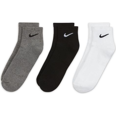 Power through your workouts in comfort with these men's performance socks from Nike.3-packQuarter-length designThick terry sole provides impact cushioningFIT & SIZINGFits shoe sizes: 8-12High-friction yarns in footbed help reduce slippageFABRIC & CAREPolyester, cotton, nylon, spandexMachine washImported Size: 8-12. Color: Grey Team. Gender: male. Age Group: adult. Pattern: Solid. Nike Ankle Socks, Nike Socks, Athletic Socks, Mode Streetwear, Cotton Socks, Badminton, Ankle Socks, Adidas Logo, Mens Socks