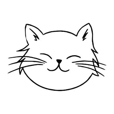 Funny Cat Face art, Funny and cute cat face, Outline drawing of a cat for a logo, Cute kitten face illustration, Doodle portrait of cat, Cat Face Outline Stock, Head Black Cat Tattoo, Hand drawn cat 44591610 Vector Art at Vecteezy Cat Tattoo Hand, Cat Head Outline, Face Outline Drawing, Cat Face Outline, Funny Cat Face, Doodle Portrait, Cat Face Drawing, Black Cat Tattoo, Drawing Of A Cat