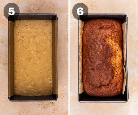 4-Ingredient Banana Bread Banana Oatmeal Cookies, Bread Storage, Bread Mix, Chocolate Banana Bread, Ingredient Substitutions, Chocolate Chip Banana Bread, Banana Oatmeal, Banana Chocolate Chip, 4 Ingredient