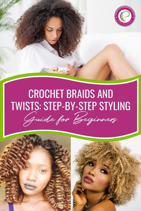 Crochet braids were very popular during the nineties and slowly lost popularity at the turn of the century. Now, crochet braids and twists are gaining popularity again; however, these braids are different than the braids of the nineties. Diy Crochet Hair, Hair Braids Styles, Diy Crochet Hairstyles, Braids Diy, Crochet Twists, Crochet Hair Braids, Braids And Twists, Short Hair Styles African American, Hair Locs