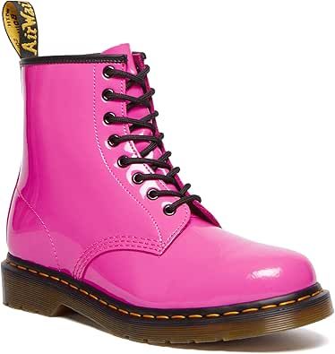 Dr. Martens Unisex-Adult 1460 Patent Lamper Fashion Boot Shoes Dr Martens, Platform Combat Boots, Pink Boots, Dr Martens Boots, Leather Lace Up Boots, Dr Martens Shoes, Martens Shoes, Moto Boots, Leather Lace