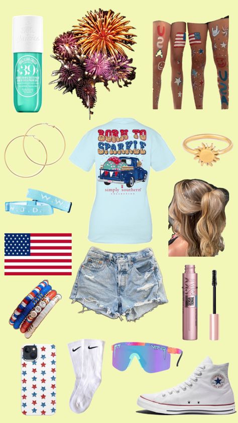 Country 4th Of July, Country Summer Outfits, Casual Country Outfits, Softball Hairstyles, July Outfits, Country Summer, Western Wear Outfits, Cute Country Outfits, Country Girls Outfits