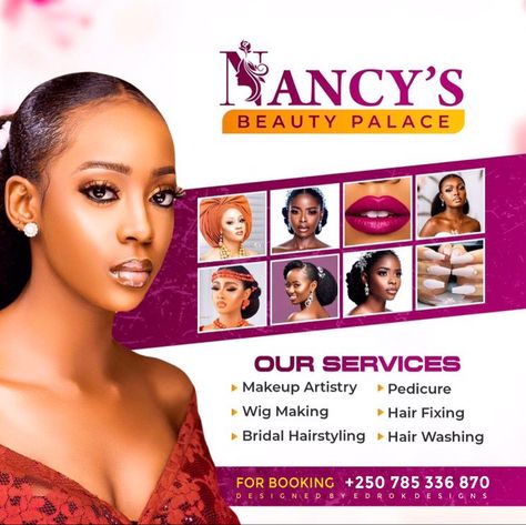 Edrok Designs Hairdresser Banner Design, Hair Dressing Salon Design, Salon Flyer Design Ideas, Make Up Flyer Design, Makeup Banner Design, Saloon Flyer Design, Salon Banner Design, Hair Poster Design, Event Poster Design Inspiration