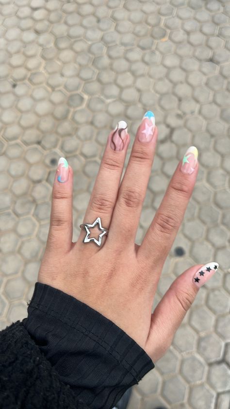 Nails For Drake Concert, Tyler The Creator Nails Igor, Igor Nails, Call Me If You Get Lost Nails, Tyler The Creator Nails Art, Tyler The Creator Nail Ideas, Tyler The Creator Inspired Nails, Cmiygl Nails, Album Cover Nails