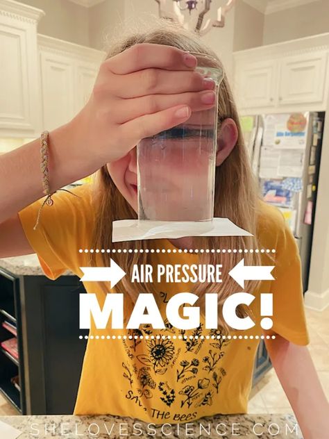 Air Pressure Science Experiments, Air Pressure Experiments, Halloween Stem, Weather Science, Science Week, First Grade Science, Science Projects For Kids, She Mask, Magic School Bus