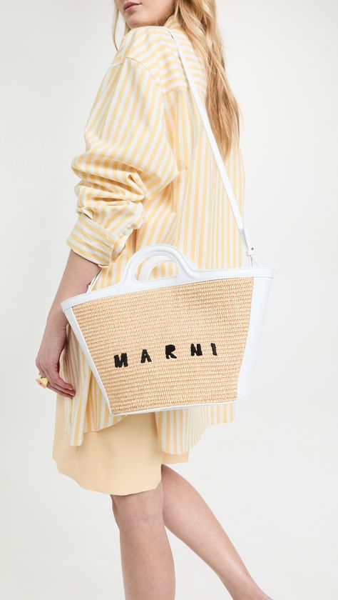 Discover great products at the best prices at Dealmoon. Marni Tropicalia Small Bag. Price:$746.25 at shopbop.com Marni Bag, Bag Outfit, 2023 Ss, Straw Bags, Latest Outfits, Bold Prints, Small Bag, Cloth Bags, Leather Trims