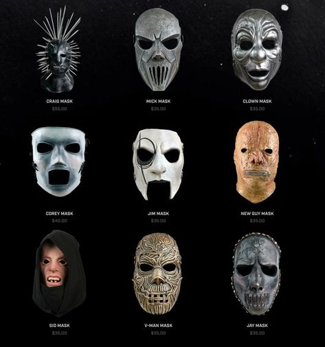 Slipknot Icons, Cursed Slipknot Images, Slipknot Without Masks, Slipknot Masks, Slipknot Being Silly, Slipknot Old Pics, Slipknot Band, Mascaras Halloween, Mask Drawing