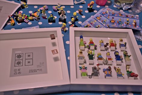 LEGO Minifigures IKEA RIBBA Display Frame Lego Harry Potter Moc, Lego Minifigure Display, Lego Figurine, Lego Frame, Lego Bedroom, Lego Decorations, Lego Display, Lego Diy, Birthday Presents For Mom