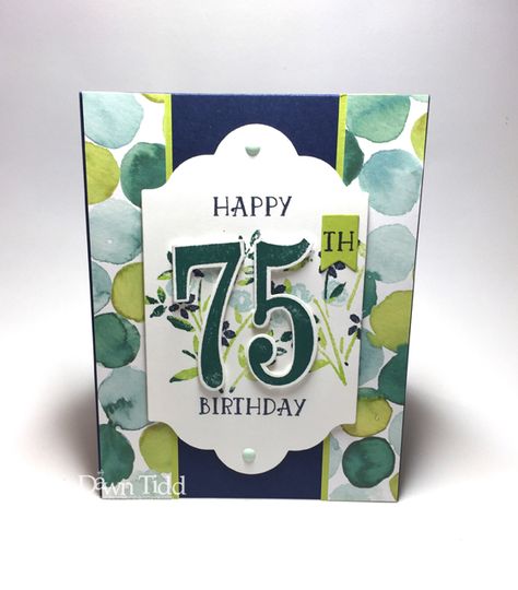 75 Birthday Ideas, Birthday Cards For Guys, Milestone Birthday Cards, Eclipse Cards, 75 Birthday, 90th Birthday Cards, Old Birthday Cards, Simple Birthday Cards, Birthday Stamps