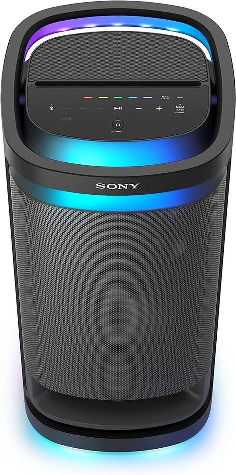 Sony SRS-XV900 - Powerful Bluetooth Party Speaker with Omnidirectional Sound (Lighting, for Indoor and Outdoor Use, 25h Battery, Karaoke Function and Touch Panel - Black, SRSXV900B.CEL : Amazon.de: Electronics & Photo Girly Pop, Party Speakers, Boys Gift, Black Panels, Touch Panel, Karaoke, Gifts For Boys, Speaker, Sound