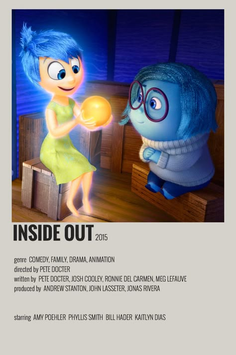 #minimalist #minimalistposter #aesthetic #movieposter #insideout Inside Out Polaroid Poster, Inside Out Minimalist Poster, Inside Out 2 Movie Poster, Inside Out Aesthetic Disney, Inside Out Movie Poster, Inside Out Aesthetic, Ronnie Del Carmen, Inside Out Poster, Inside Out Movie