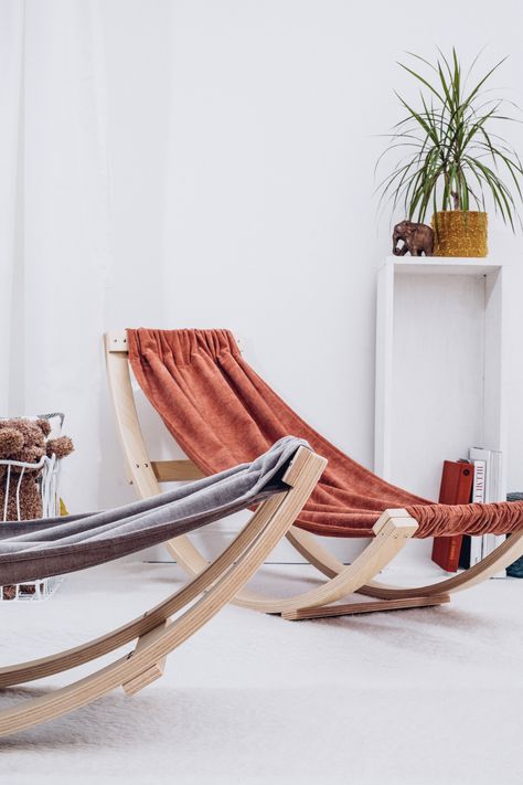 Stylish wooden kids rocking hammock. Rocking Hammock, Furniture Photoshoot, Relax Chair, Photoshoot Creative, Beds For Kids, Creative Styling, Photography Interior, Relaxing Chair, Wooden Products