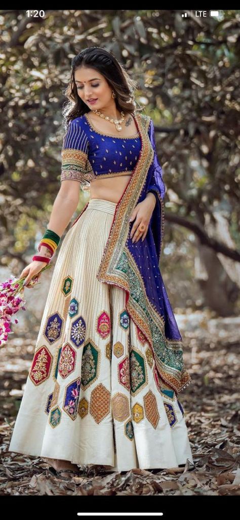 Patchwork Lengha, New Chaniya Choli Designs, Latest Chaniya Choli Design, Chaniya Choli Designs Weddings Latest, Chaniya Choli Designs Weddings, Lengha Blouse Designs, Chaniya Choli Designs, Simple Lehenga, Navratri Dress