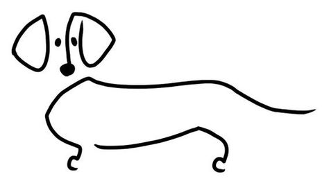 Doxie Art, Dachshund Tattoo, Dachshund Funny, Dachshund Art, Doxie Dogs, White Drawing, Weenie Dogs, Dachshund Lovers, Dachshund Love