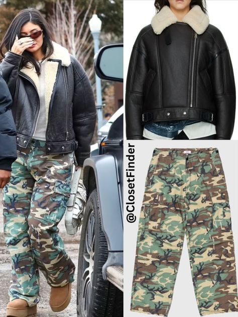 kylie jenner closet, kylie jenner winter outfits, where to find kylie jenner clothes kylie jenner in UGG kylie jenner jacket kylie jenner nails kylie jenner street style Kylie Jenner Winter Outfits, Kylie Jenner Winter, Printed Cargo Pants, Kylie Jenner Clothes, Kylie Jenner Closet, Kylie Jenner Style 2014, Kylie Jenner Street Style, Jenner Nails, Kylie Jenner Nails