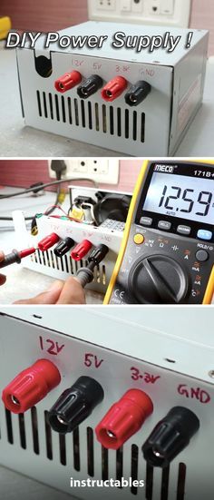 Computer Projects, Electronic Circuit Design, Power Supply Circuit, Computer Power Supplies, Diy Tech, Hobby Electronics, Electronics Basics, Electronic Schematics, Electronic Circuit Projects