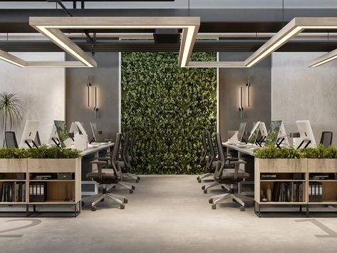 KSA | INDUSTRIAL SMART WORKSPACE :: Behance Office Design Inspo, Office Space Planning, Architecture Industrial, Corporate Interior Design, Cozy Interior Design, Modern Office Space, Modern Office Interiors, Office Space Design, Modern Office Design