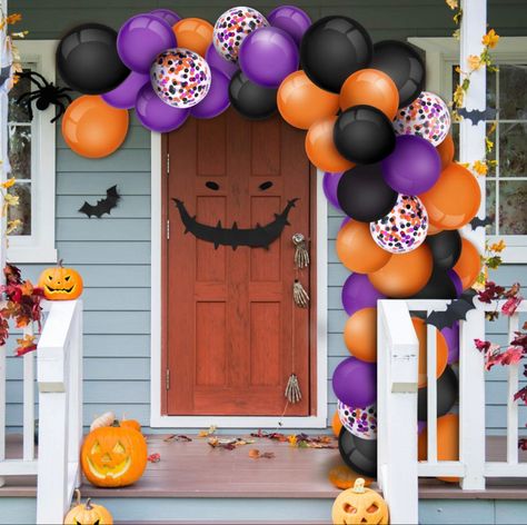 October Sale !! Spooky Balloons, Halloween Confetti, Aesthetic Decoration, Halloween Fest, Decoration Balloon, Halloween Balloons, Purple Balloons, Adult Halloween Party, Halloween Orange